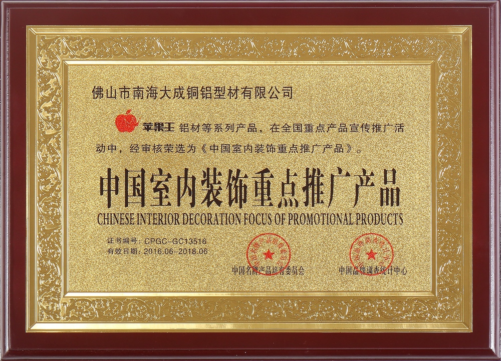 Key promotion products of interior decoration in China